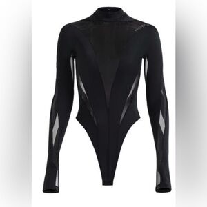 Mugler Mesh Panel Bodysuit